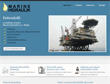 Tablet Screenshot of marine-hidraulik.hr